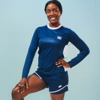 EA1 Long Sleeved Football Training Top - Navy