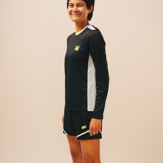 EA1 Long Sleeved Football Training Top - Black