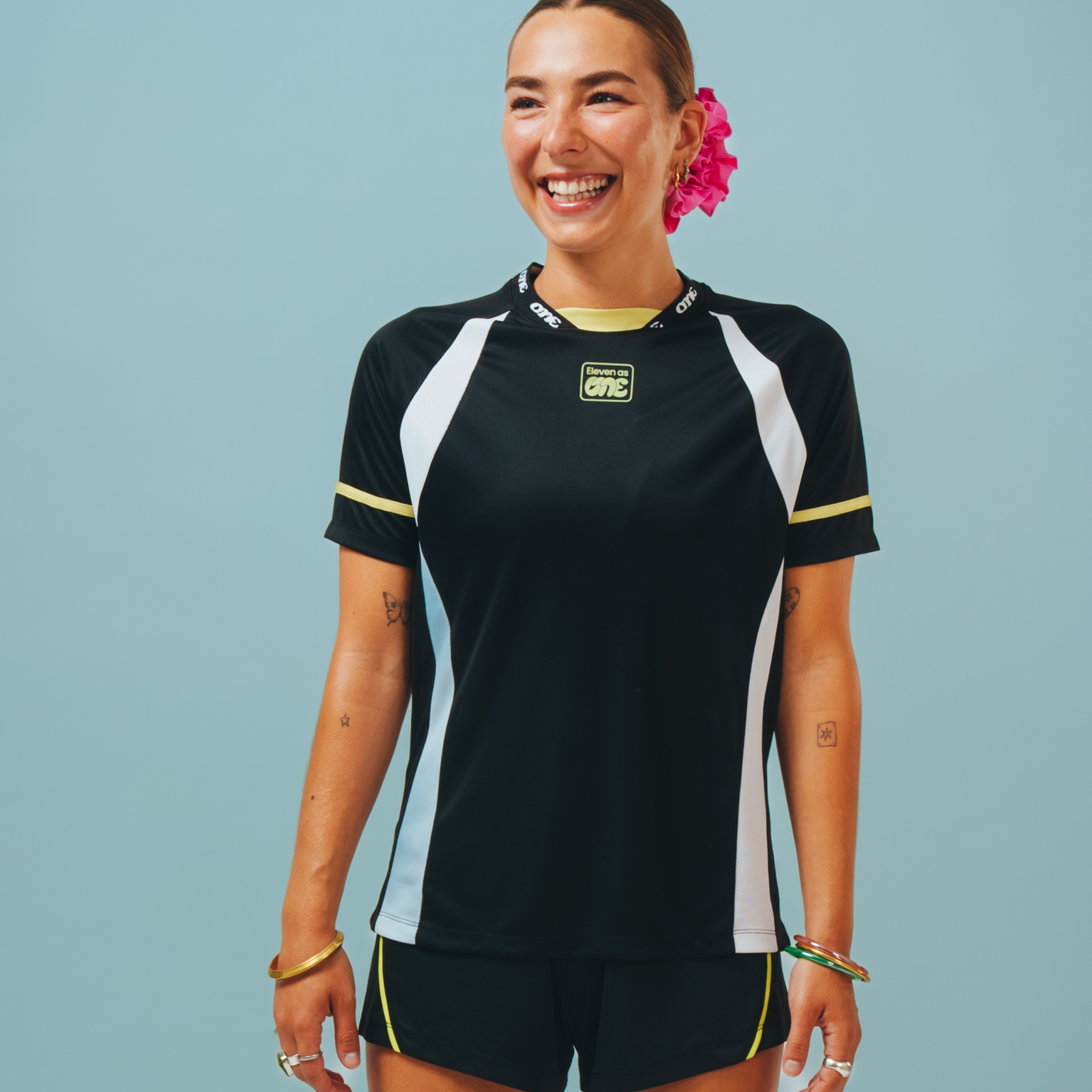 EA1 Football Training Top Black