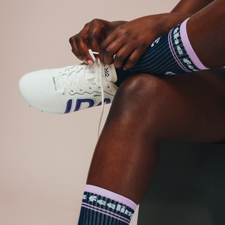 EA1 Grip Socks - Navy/Violet